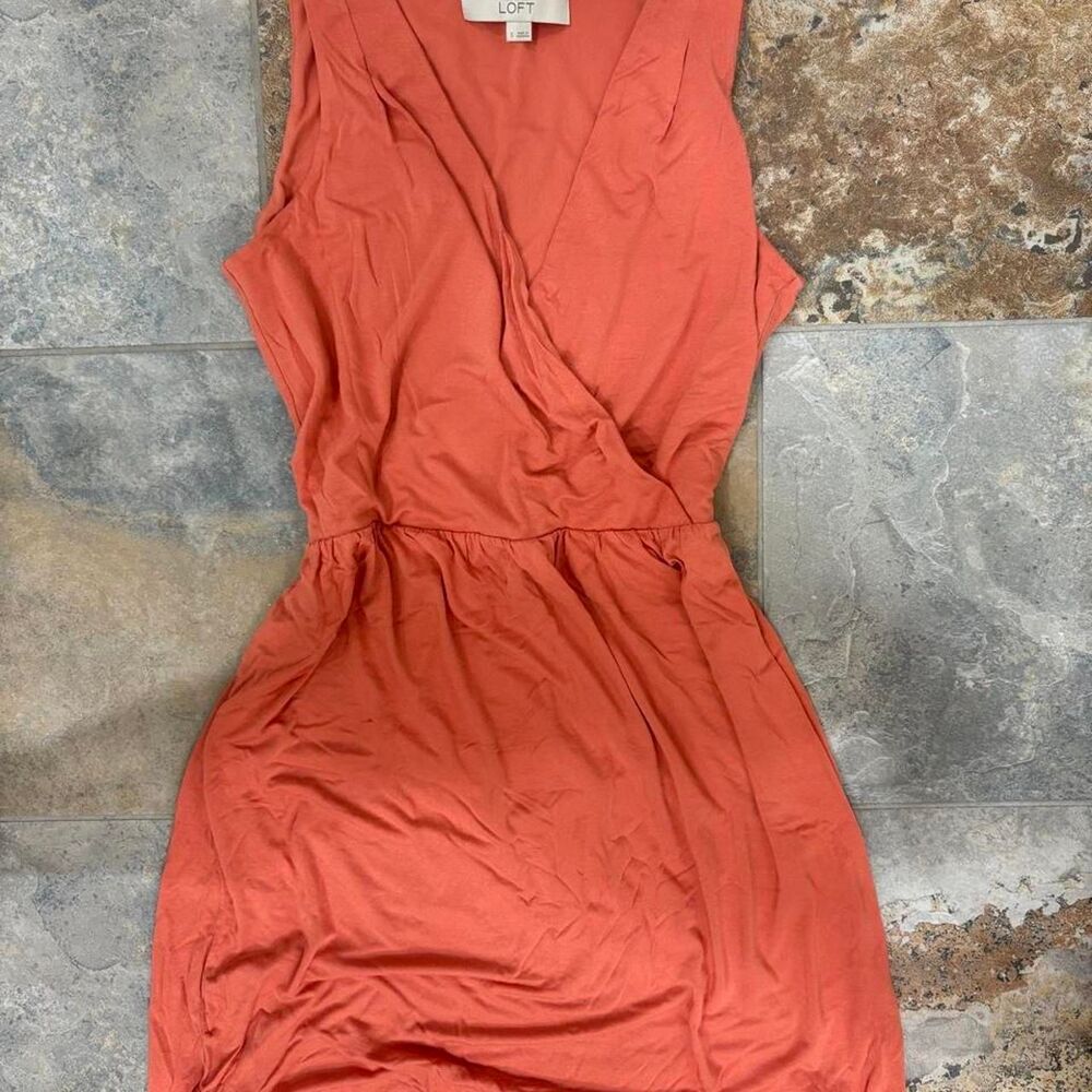 Loft Women's Orange and Pink Dress